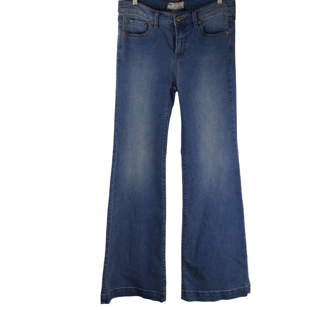 Free People Womens Wide Leg Jeans Size‎ 28 Blue Denim